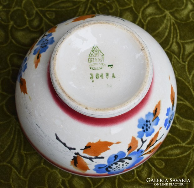 Antique ceramic granite small pot ceramic bowl offering 20.2 x 12 cm