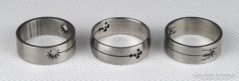 1H041 steel ring fashion ring 3 pieces