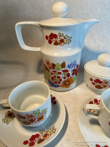 Colditz ceramic tea set 6 + 1 + 1 from the 70's