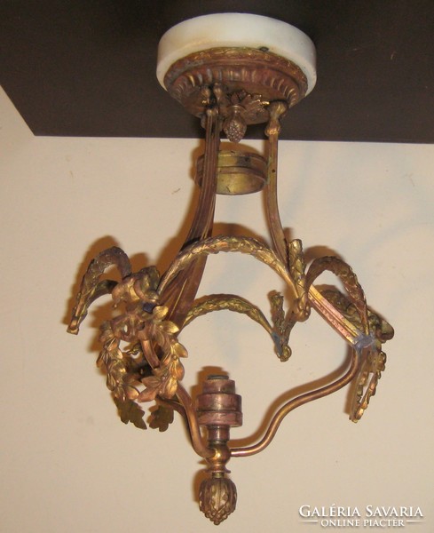 Copper ceiling lamp with ramhead 1941