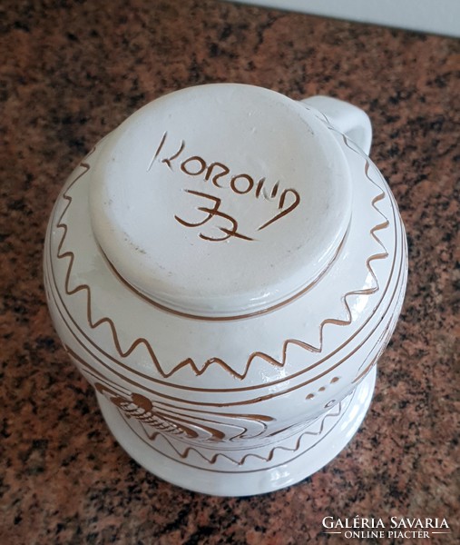 Józsa János Korondi ceramic mug 3dl new mug, mug 3.