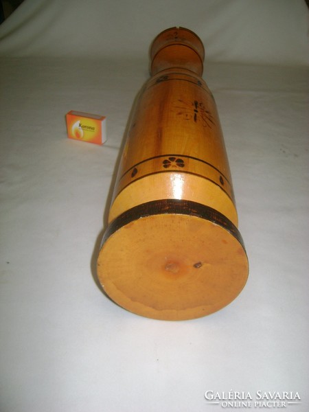 Retro wooden vase - 53.5 cm high, 3 kg