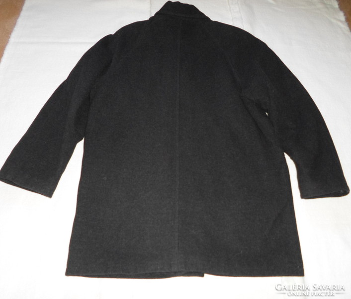Men's black wool winter coat, coat (Hungarian)