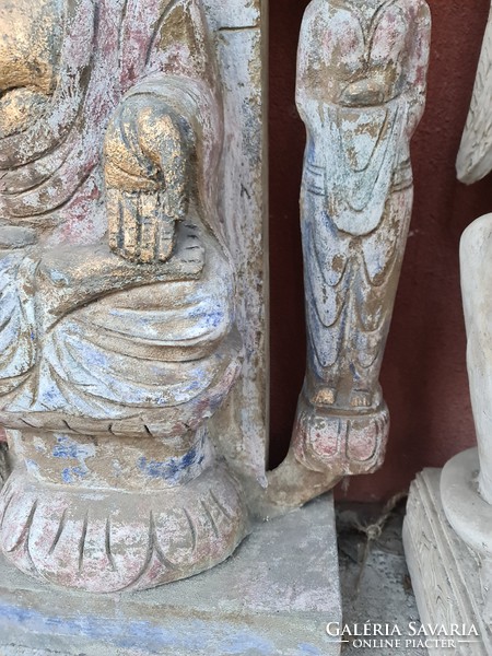 Antique stone buddha statue, oriental stone statue