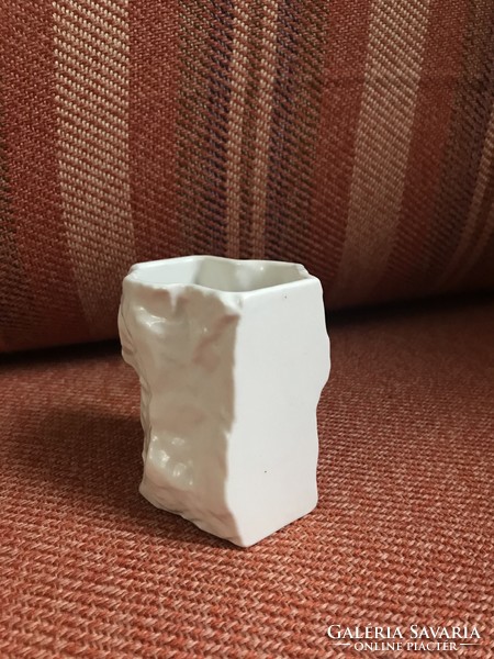 Modern  mini jéghegy kerámia ibolyás váza P290