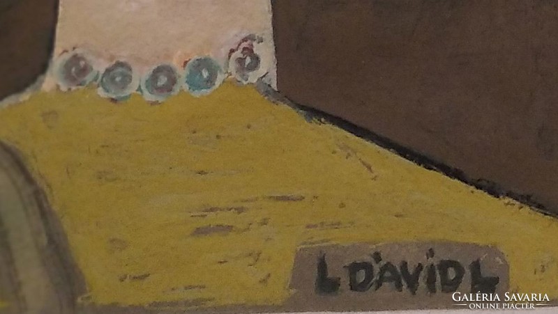 Dávid Lehel: "Házaspár" (Családi fotó) című festménye