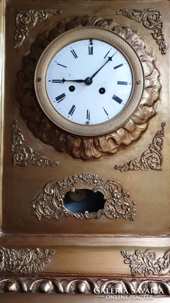 XIX. Biedermeier half-baked frame clock from the 19th century