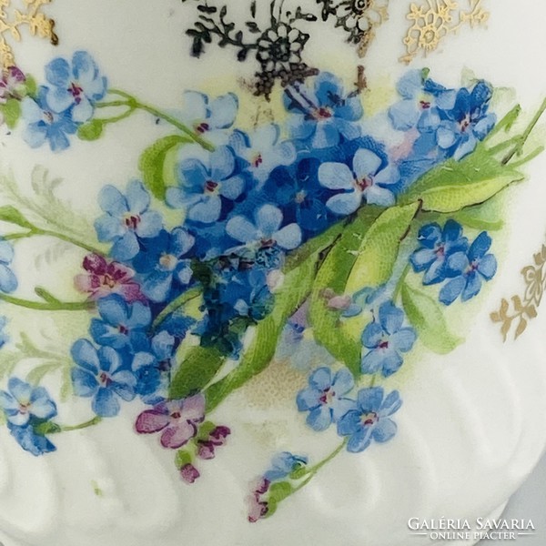 Virágos porcelán bögre