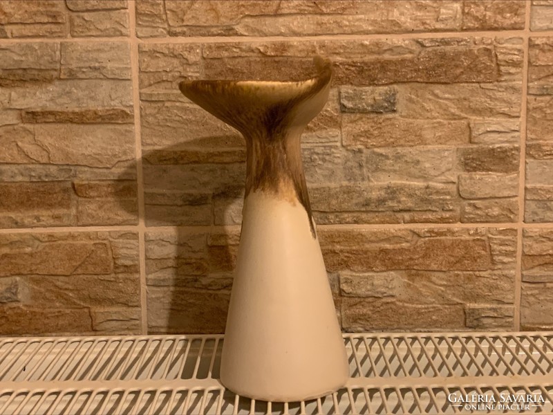 Silberdistel Fayencen vintage német kála váza, egy szál váza, retro