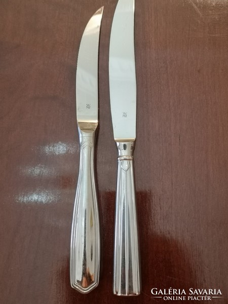 Wmf silver-plated premium category serrated knives, single butter knives, 23 cm