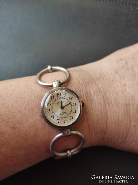 Silver women's watch, watch
