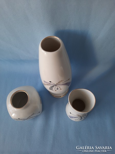 Aquincum porcelain vase, 3 pieces