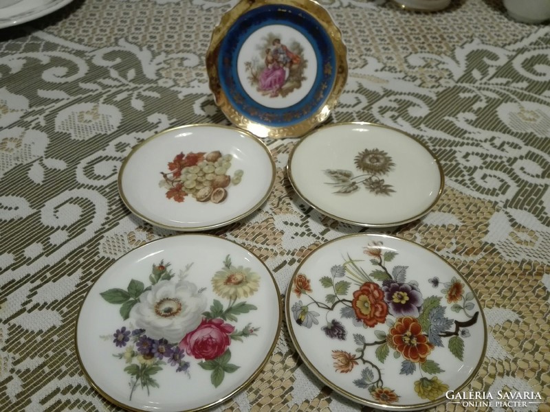 5 pcs antique porcelain ring washers, 10 cm dia.