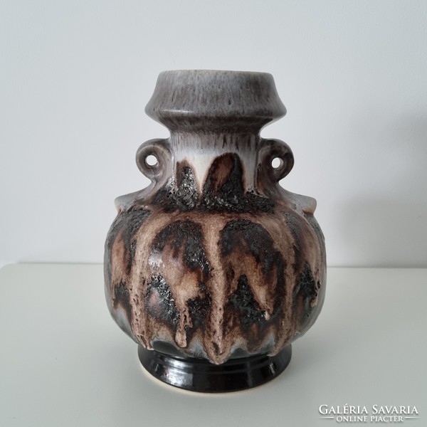 Gyűjtői Dümler & Breiden fat lava váza- 26 cm