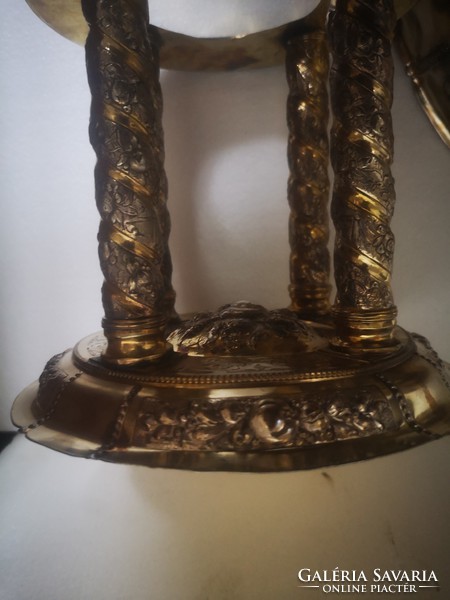 Huge gilded antique silver offering rosenau ausburg nürnberg