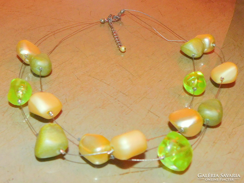 Silk candy 2 row mermaid vintage pearl necklace