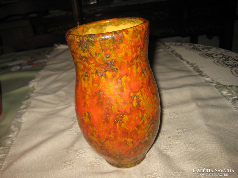 Retro váza , Tófej ,  szép állapot  20 cm