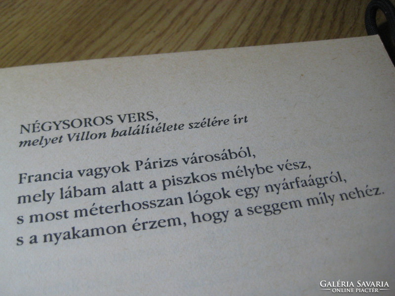 F. Villon  balladái   , Faludi György  átköltésében