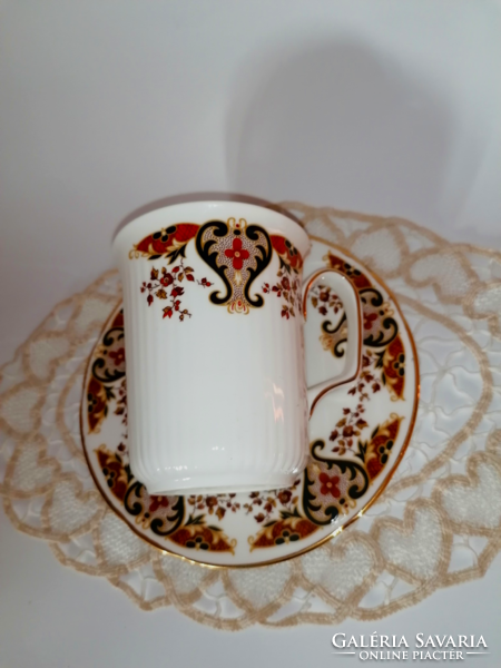 English luxury bone china breakfast mug and small plate, breakfast set 1.