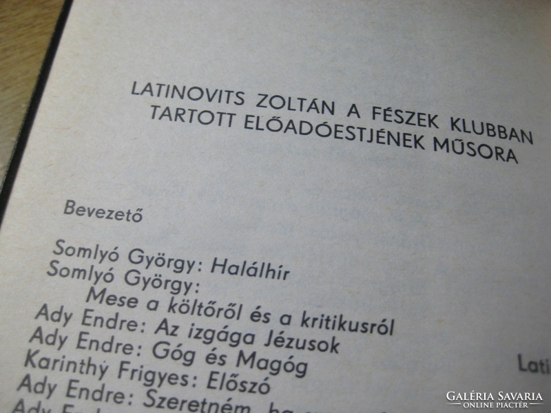 Zoltán Latinovics: I am saying a poem