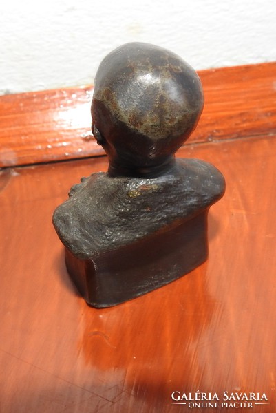Kossuth Ferencz bronz mellszobor - üreges 4 cm x 3 cm x 6,6 cm