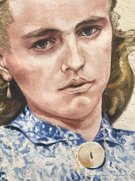 Female portrait painting 1949