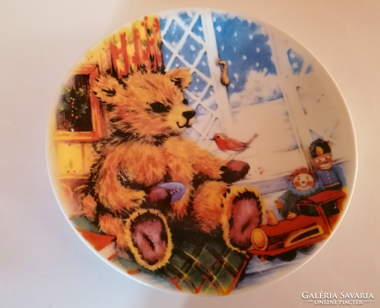 English, cute, teddy bear fairy tale, decorative plate 3.