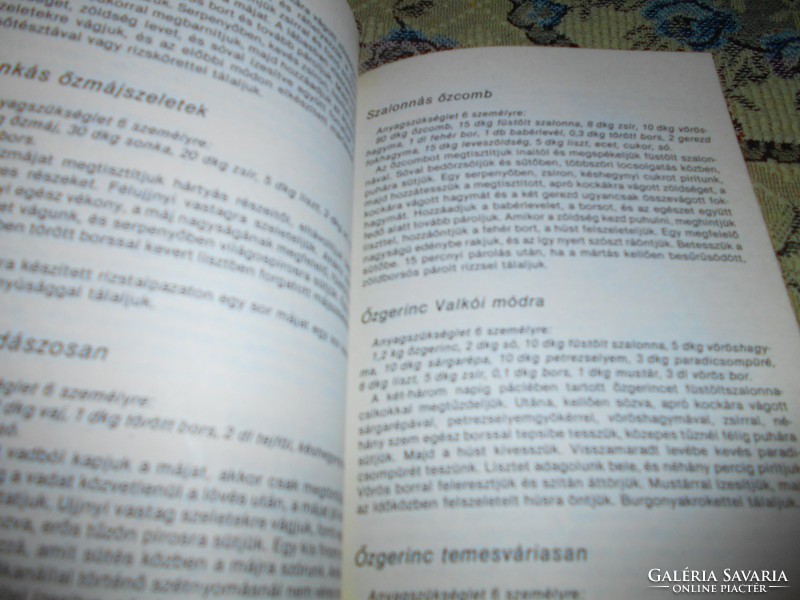 Cookbook ----- Kálmán Tolnai: game and fish dishes