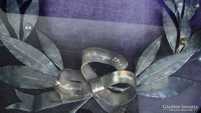 0F039 large silver laurel wreath from 1915