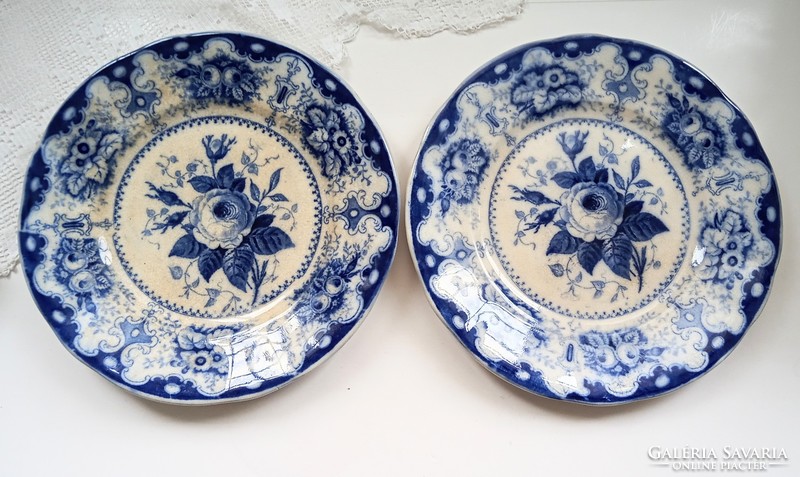 Antik Villeroy&Boch fali tányér pár
