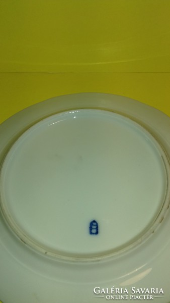 Antik Altwien és Victoria Austria kék szélű zsáner jelenetes porcelán tányér KETTŐ együtt egy áráért