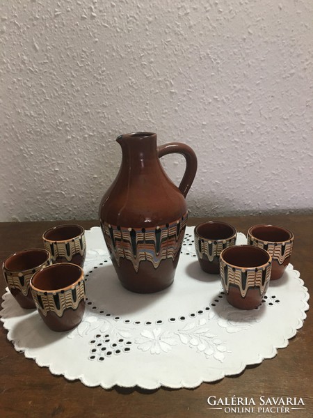 Ceramic brandy set