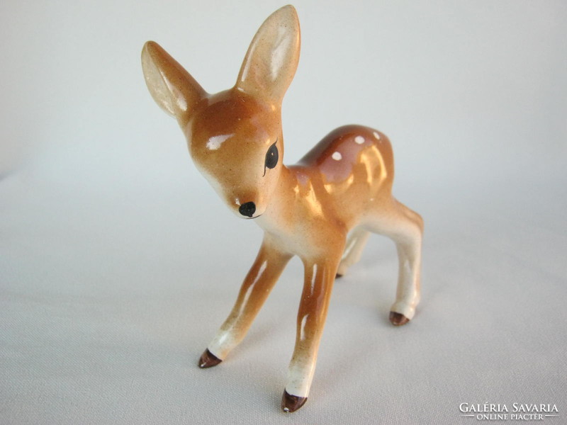 Retro ... Granite ceramic figurine nipple little deer kid
