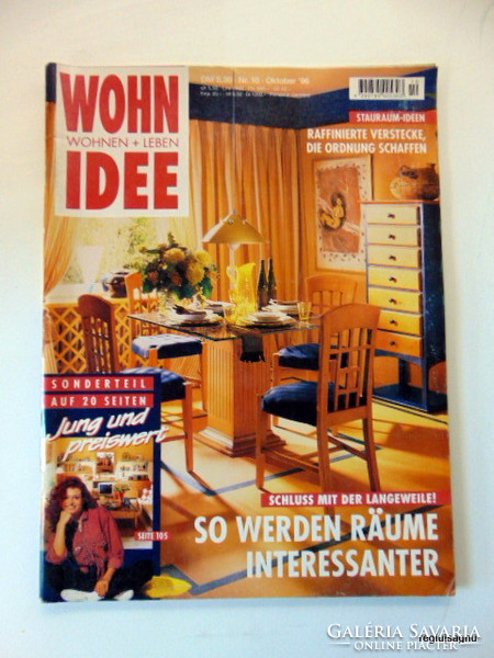 1996 október  /  WOHN wohnen + Leben IDEE  /  Szülinapra eredeti újság :-) Ssz.:  20507