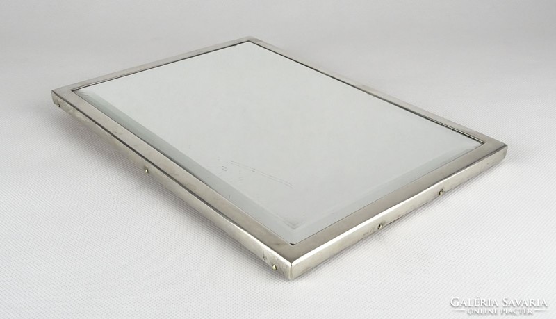 0X226 Antik 13 lattos ezüst keretes tükör 1853