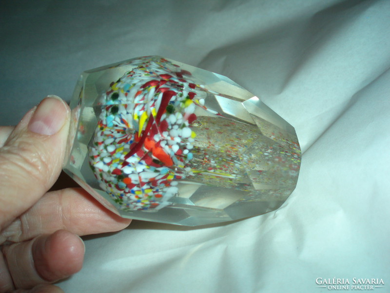 Vintage Murano polished leaf weight