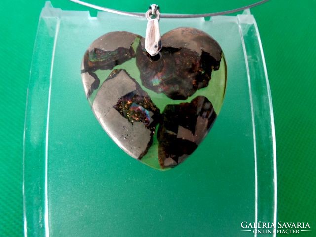 Amazing pendant of pyrite geoda