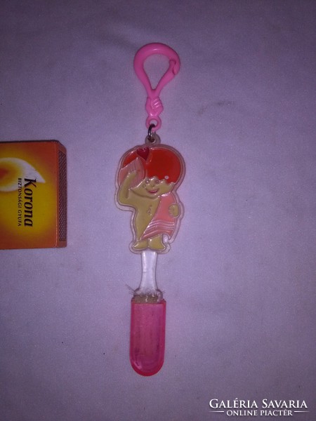 Retro, baby figure, keychain toothbrush from the 1980s