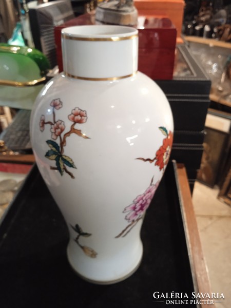 Hollóház porcelain vase, 26 cm high, a rarity.