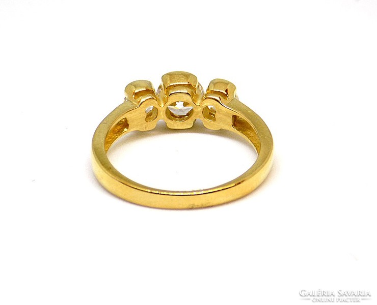 Gold ring with stones (zal-au103735)