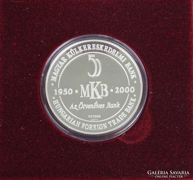 0R949 colored silver Szechenyi commemorative medal 0.999 Mkb