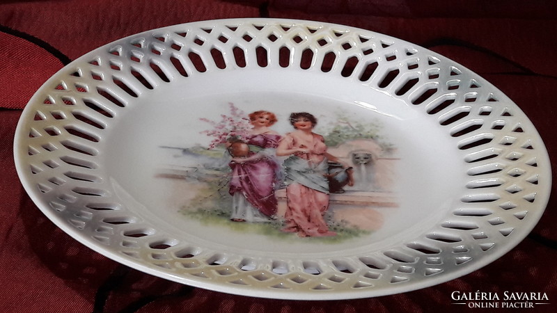 Antique victoria porcelain, viable decorative plate (m1791)