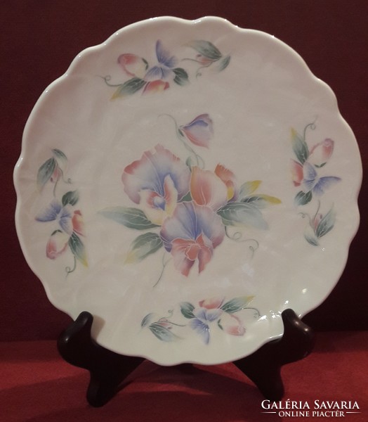 Virágos angol Aynsley porcelán tányér (L1936)