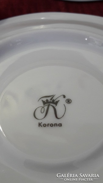 Porcelain tea cup with plates, breakfast set (m1777)