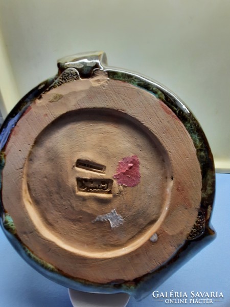 Jolán Szécsi ashtray, glazed ceramic figure