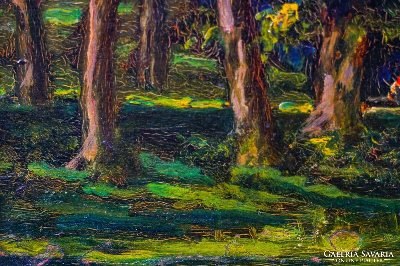 Forest landscape owned by László Németh (1913-).
