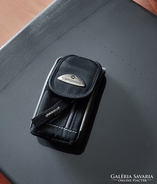 Samsonite mini belt case, phone holder, case, black - gray, velcro, waterproof, new condition