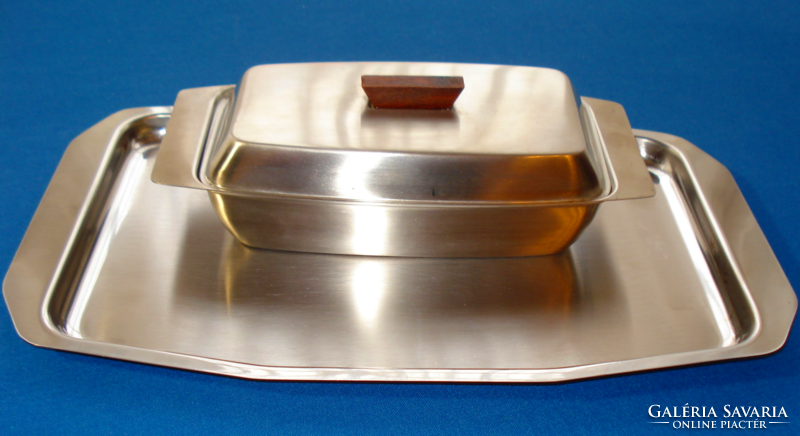 Retro tray and butter holder