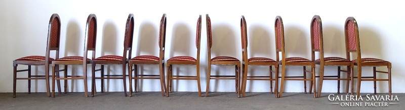 1F624 Antik 10 darab kárpitozott tamlás szék