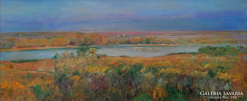 Adolf Hmannádi handmann (1873-1944): landscape along the river